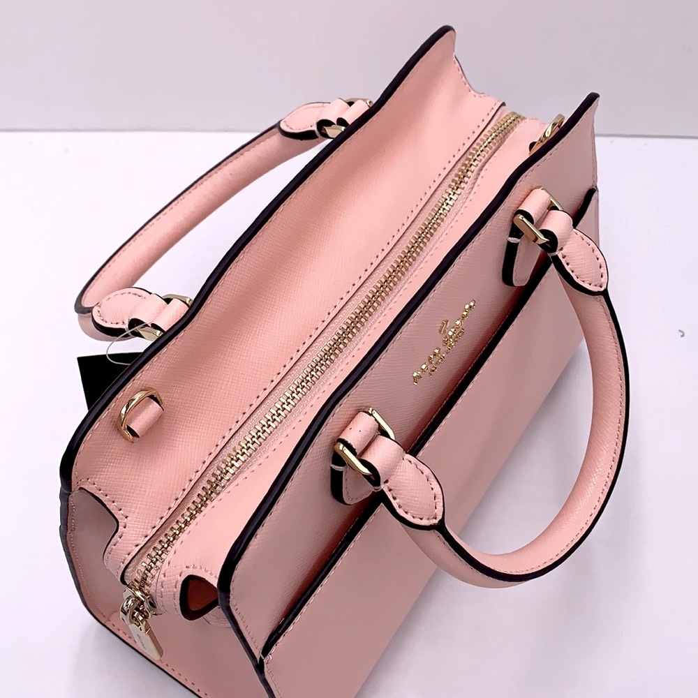 KATE SPADE Madison Saffiano Leather Small Satchel Conch Pink color - Picture 4 of 15